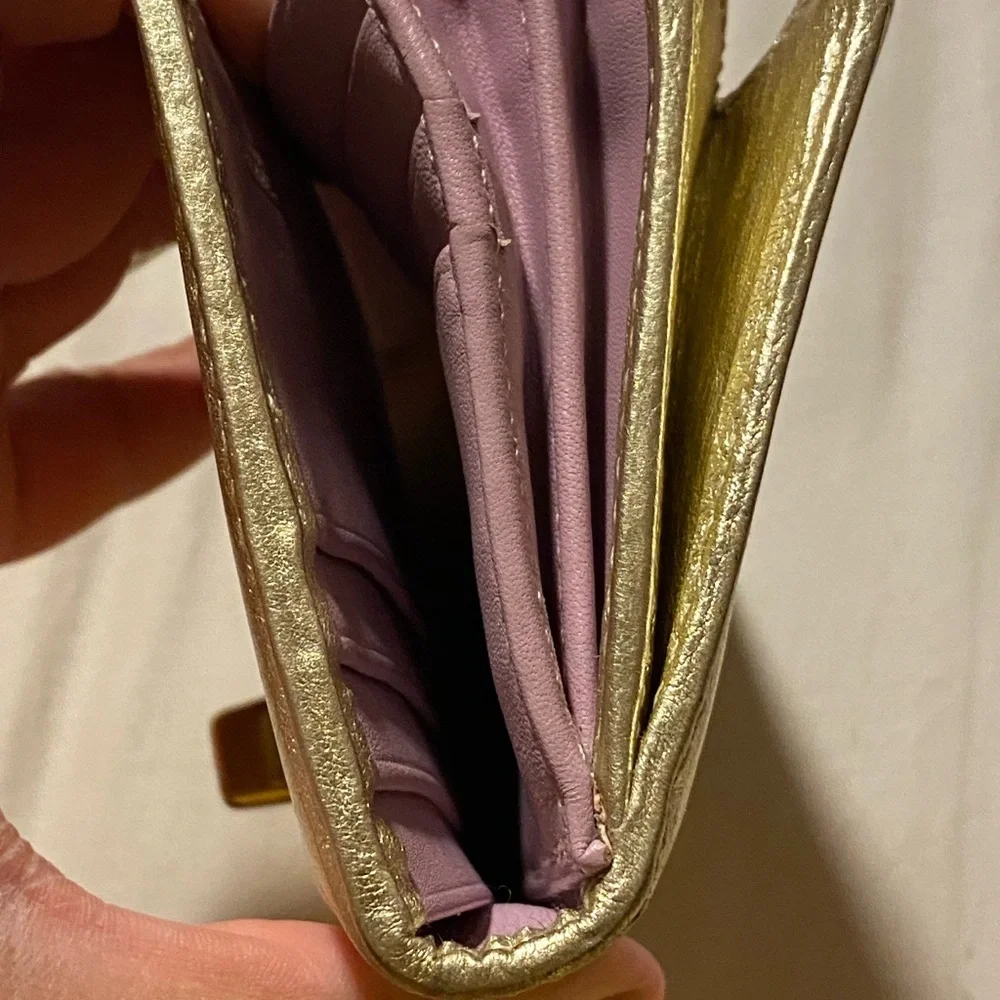 Coach Y2K Legacy Turnlock Wallet, Gold